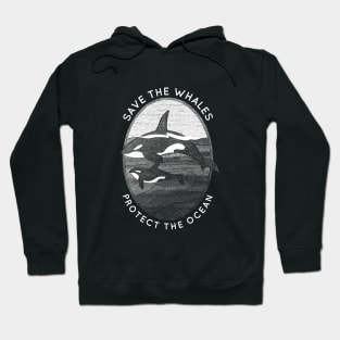 Save The Whales: Protect The Ocean Orca Whales Hoodie